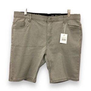 Eubi Mens 9” Go Anywhere Flex Denim Short, Faded Gray, size XXL